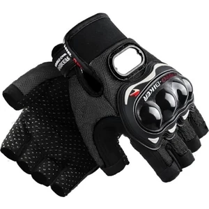 Probiker Eldiven Yarım Probiker Motosiklet Eldiveni Korumalı M Kırmızı (Yurt Dışından)