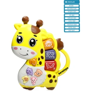 Berat Toys Berattoys Eğitici Oyuncak Hayvanlı Piyano Işıklı Sesli Oyuncak Piyano Pilli Oyuncak