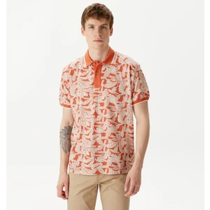 Nautıca Erkek Turuncu Classıc Fıt Kısa Kollu Baskılı Polo K45316T.80E