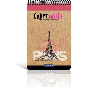 Craft Notes Sert Kapak Spr.Bloknot A4 100 Yp. Kareli 1784