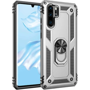 Huawei P30 Pro Uyumlu Kılıf Standlı Manyetik Yüzüklü Military Magnetic Ring Polycarbonate And Tpu Case