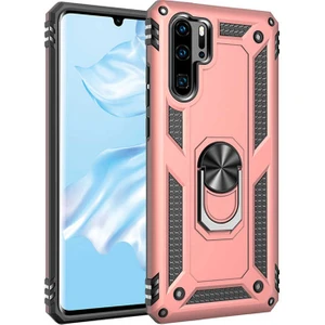 Huawei P30 Pro Uyumlu Kılıf Standlı Manyetik Yüzüklü Military Magnetic Ring Polycarbonate And Tpu Case