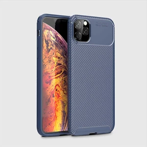 Apple iPhone 11 Pro Max Uyumlu Kılıf Karbon Armor Serisi, Ultra Dayanıklı ve Esnek Slim Fit Karbon Görünümlü Silikon