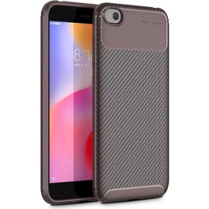 Xiaomi Mi Play Uyumlu Kılıf Karbon Armor Serisi, Ultra Dayanıklı ve Esnek Slim Fit Karbon Görünümlü Silikon