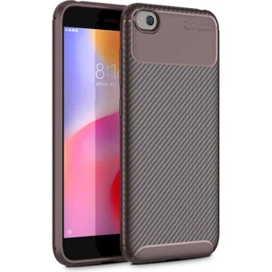 Xiaomi Redmi Go Uyumlu Kılıf Karbon Armor Serisi, Ultra Dayanıklı ve Esnek Slim Fit Karbon Görünümlü Silikon