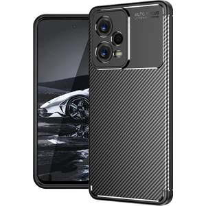 Xiaomi Redmi Note 12 Pro 5g Uyumlu Kılıf Karbon Armor Serisi, Ultra Dayanıklı ve Esnek Slim Fit Karbon Görünümlü Silikon