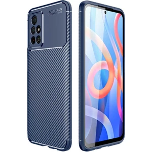 Xiaomi Redmi Note 11T 5g Uyumlu Kılıf Karbon Armor Serisi, Ultra Dayanıklı ve Esnek Slim Fit Karbon Görünümlü Silikon