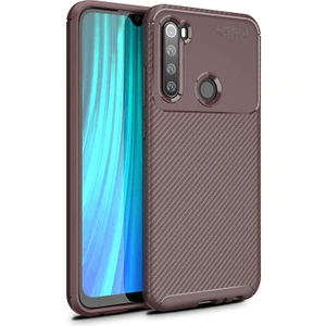 Xiaomi Redmi Note 8 Uyumlu Kılıf Karbon Armor Serisi, Ultra Dayanıklı ve Esnek Slim Fit Karbon Görünümlü Silikon