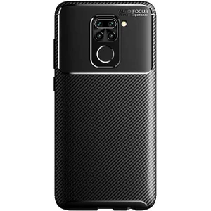 Xiaomi Redmi Note 9 Uyumlu Kılıf Karbon Armor Serisi, Ultra Dayanıklı ve Esnek Slim Fit Karbon Görünümlü Silikon