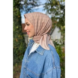 Elegance Monogram Eşarp - 1090500-983 - Sütlü Kahve