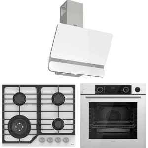 Steamart NT Asimetrik Serisi Beyaz Cam  Set ( D081+NT026+XE64CB)