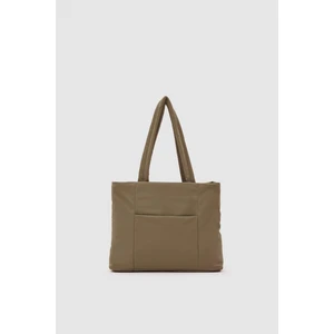 Shule Bags Puf Kumaş Omuz Çantası Morgan Haki Yeşil