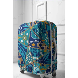 Valiz Kılıfı Bavul Kılıfı Likralı Esnek Kumaş ve Dayanıklı Valiz Kılıfı MKM-VK02 (Kabin)