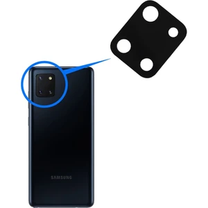 Samsung Galaxy Note 10 Lite Uyumlu Arka Kamera Camı Lens Yapışkanlı