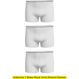 Erkek 3 Adet Likralı Slim Fit İnce Kumaş Günlük Kullanıma Uygun Özel Paketinde Ekonomik Boxer