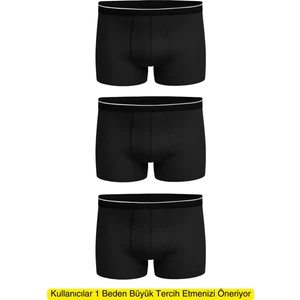Erkek 3 Adet Likralı Slim Fit İnce Kumaş Günlük Kullanıma Uygun Özel Paketinde Ekonomik Boxer