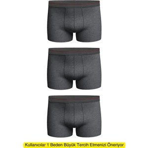 Erkek 3 Adet Likralı Slim Fit İnce Kumaş Günlük Kullanıma Uygun Özel Paketinde Ekonomik Boxer