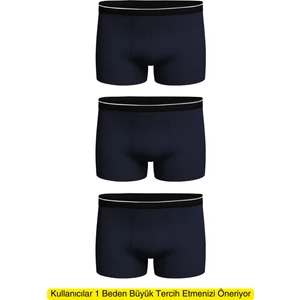 Erkek 3 Adet Likralı Slim Fit İnce Kumaş Günlük Kullanıma Uygun Özel Paketinde Ekonomik Boxer