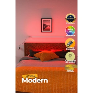 Uzaktan Kumandalı LED Lambader Yatak Üstü Tv Yanı Oturma Odası Rgb Çok Renkli  LCLMB35