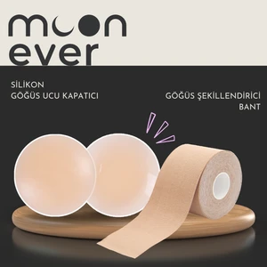 Moon Ever Moonever Göğüs Şekillendirici Bant + Silikon Göğüs Ucu Kapatıcı
