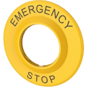 TS290D Emergency Stop Etiketi / Acil Stop Butonlar İçin Etiket (Ø60 mm)