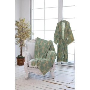 Filda Store Jakarlı Premium Kalite  %100 Pamuk Kimono Kuşaklı Peştemal Bornoz Plaj Kıyafeti Sabahlık