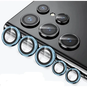 Samsung Galaxy S22 Ultra Kamera Koruyucu Lens Alüminyum Alışımlı Safir Cam Kolay Kurulum [3+2] Adet