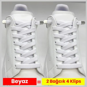 Pratik Kilitli Elastik Ayakkabı Bağcığı 100 cm ( 1 Çift )