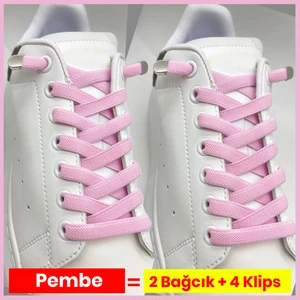 Pratik Kilitli Elastik Ayakkabı Bağcığı 100 cm ( 1 Çift )