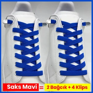 Pratik Kilitli Elastik Ayakkabı Bağcığı 100 cm ( 1 Çift )