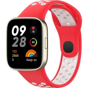 M.tk moveteck Xiaomi Redmi Watch 3 Uyumlu Kordon Nike Delikli Hava Alan Spor Kordon Kayış (Active Modeline Uymaz)