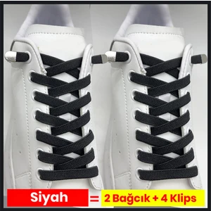 Pratik Kilitli Elastik Ayakkabı Bağcığı 100 cm ( 1 Çift )