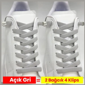 Pratik Kilitli Elastik Ayakkabı Bağcığı 100 cm ( 1 Çift )