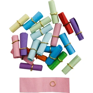 Repro Design 6x2.5 cm Dilek Şişesi Boş Mektup Kağıdı Hediye Kağıt Rulo Mini Kağıtlar 20 Adet