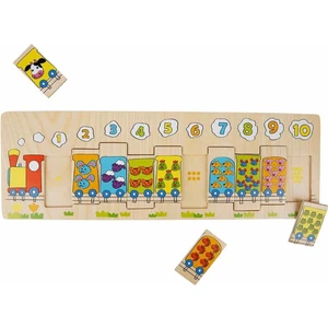 Sayıları Öğrenmenin Eğlenceli Yolu: Sayı Treni Ahşap Puzzle!