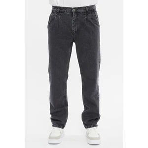 Cedy Denim Erkek Pileli Yüksek Bel Bol Kesim Baggy Loose Fit Jean PANTOLON-C354