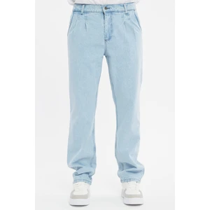 Cedy Denim Erkek Pileli Yüksek Bel Bol Kesim Baggy Loose Fit Jean PANTOLON-C354