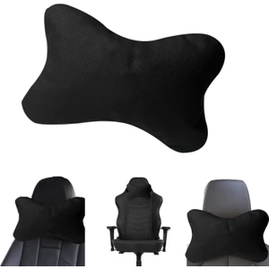 3D Ortopedik Oto Araç Oyuncu Koltuk Boyun Yastığı 25X17CM 1 Adet AL4335 Siyah