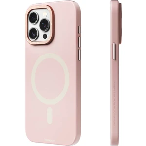 iPhone 14 Pro Max Uyumlu Kılıf Velvet Magnet Serisi Kapak Pembe
