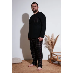 Pamuklu Regular Fit Büyük Beden Pijama Takımı Erkek Pijama Takımı 6572001B