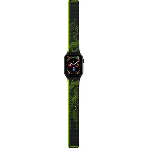 Watch Ultra 49MM Uyumlu Kordon Youngkit Technology Magnetik Tak Çıkar Silikon Strap Kayış Yeşil