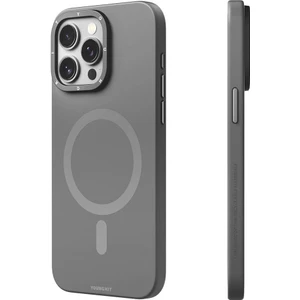 iPhone 15 Pro Max Uyumlu Kılıf Velvet Magnet Serisi Kapak Gri