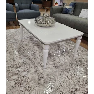 Orta Sehpa Lüx Beyaz Gümüş