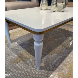 Orta Sehpa Lüx Beyaz Gold