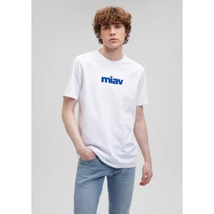 M067153-620 Mavi Tişört Miav Baskılı