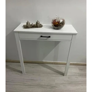 Cfa Dekor Beyaz Kahve Köşesi Masası Ölçüleri 80X33X92 Şeklindedir. (Mdf-Lam (6 Ay Garanti)