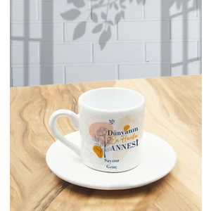 Anneler Günü Dünyanın En Harika Annesi Tasarımlı Kişiye Özel Kahve Fincanı