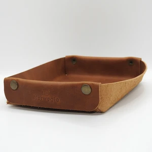 Svea - Masaüstü Organizer %100 Hakiki Deri El Yapımı - Camel