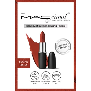 MAC M·a·cxımal Silky Matte Lipstick Nemlendirme Etkili Yoğun Renk Sağlayan Ruj - Sugar Dada
