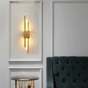 Zr Aydınlatma Eskitme Gold 3000K 50CM Akrilikli Boru Duvar Lambası,led Aplik,modern Aydınlatma
